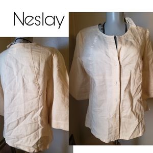 Neslay linen button up top.  Sz Lrg