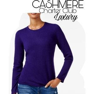 Charter Club Luxury CASHMERE sweater. Sz Lrg