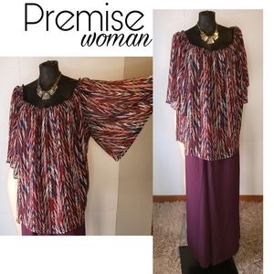 Premise woman off the shoulder top. Sz 3x