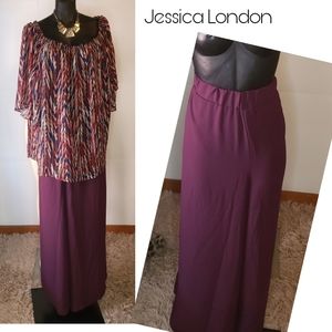 Jessica London wide leg pants. Plus sz 26w