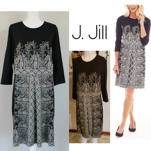 J. Jill wearever collection paisley dress Sz Sm