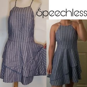 Speechless chambray denim dress. plus sz 15