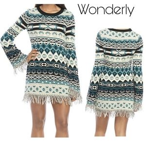 Wonderly sweater dress. Sz Lrg