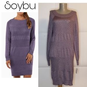 Soybu Retreat Long Sleeve Sweater Dress. Sz Med