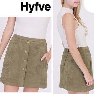 Hyfve faux suede skirt.  Sz Med