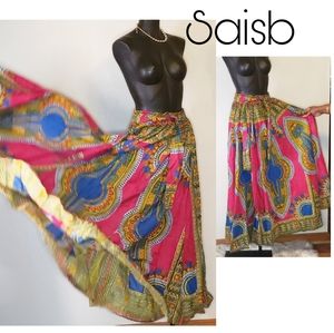 Saisb maxi flare skirt. One size Up to plus sz 18