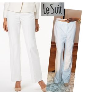 Le Suit white lined pants.  Sz 4