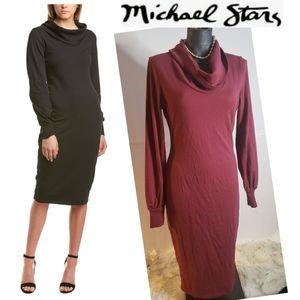 🥳Michael Stars cowl neck sheath dress.  Sz. SM