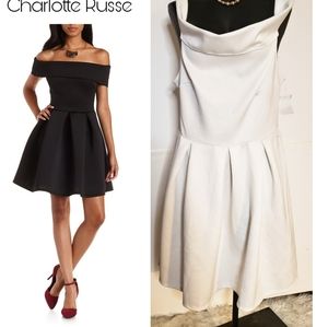 Charlotte Russe off the shoulder white dress. Plus Sz 2x.