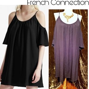 French Connection cold shoulder dress.  Sz Med