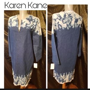 Karen Kane acid wash shift dress.  Sz Sm