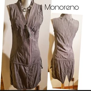 Monoreno khaki parachute jacket dress.  Sz Sm.