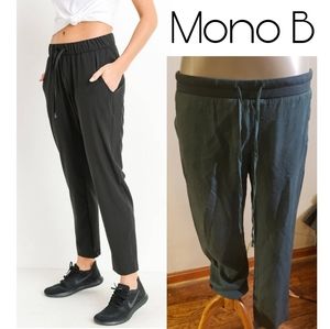 Mono B Essential Drawstring Jogger Pant. Sz Med