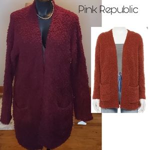 Pink Republic Popcorn Cardigan. Sz Lrg.