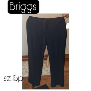 Briggs blk trousers.  Sz 16petite