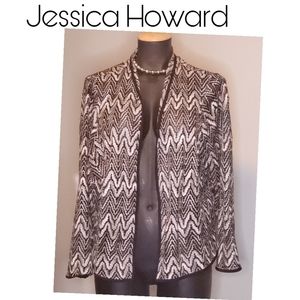 Jessica Howard open knit over jacket.  Sz 14w