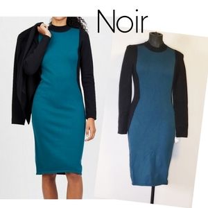 Noir colorblock sweater dress.  Sz sm