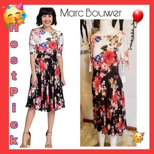 Marc Bouwer Floral Fit/Flare Dress.  Sz Med