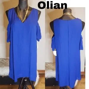 Olian cold shoulder dress. Sz Sm