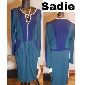 Sadie colorblock dress. Sz Lrg