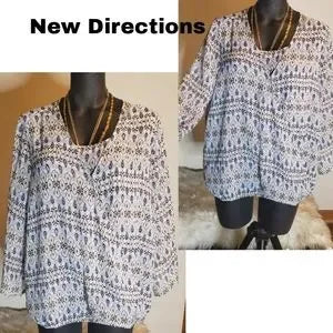 New directions surplice top.  Sz Xl