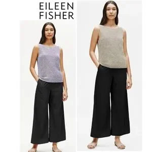 Eileen Fisher ORGANIC LINEN MELANGE SHELL. sz XL. NWTs. Org $198.