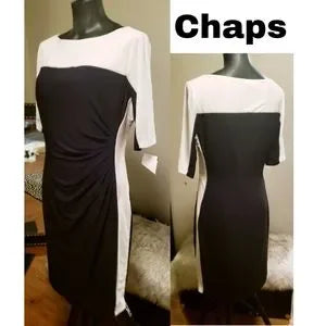 Chaps colorblock dress.  Sz Lrg.