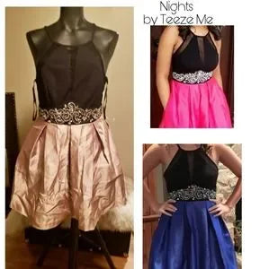 Nights by Tease Me Embellished Waist Party dress.  Sz 9/10.  Never worn