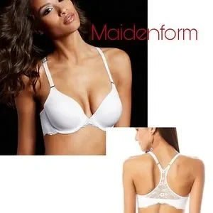 Maidenform Pure Genius T-Back Bra with Lace 40C