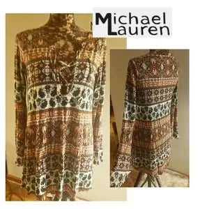 MICHAEL LAUREN KIPP BELL SLEEVE MINI DRESS. Sz Sm