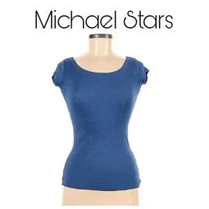 Michael Stars blue tee.  Sz One size