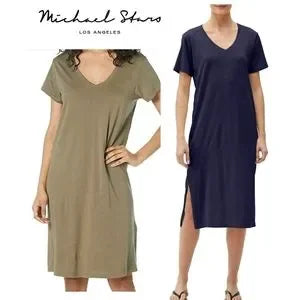 Michael Stars green tee shirt dress.  Sz Small