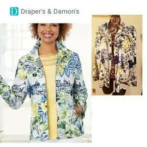 Drapers & Damon's City floral jacket.  Sz 2x
