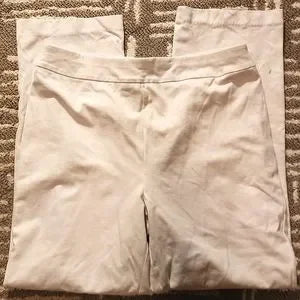 Brownstone studio ponte white pants.  Sz Lrg. Fits sz 14