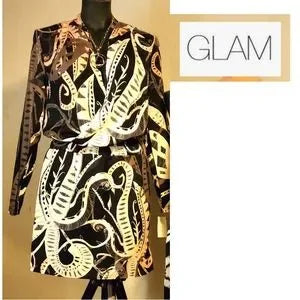 Glam boho long sleeve dress.  Size small.  New