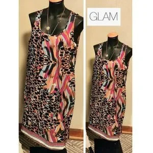 Glam fun croc print dress. Sz   Small.   New.