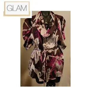 Glam cowl neck mini dress. Sz   med.  New.