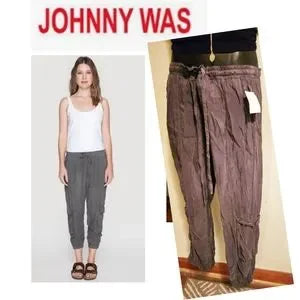 Johnny Was (Pete & Greta) RAMBLE PULL-ON CARGO PANT    Sz Large.