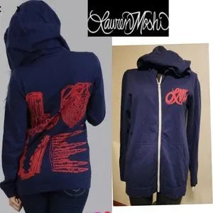 Lauren Moshi LOVE hoodie.   Sz med.  New. Deal!