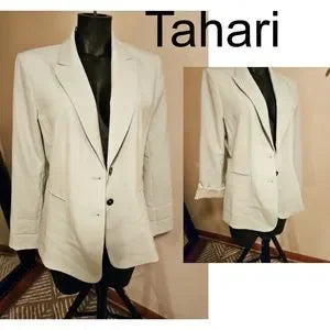 Tahari light green (mist) blazer/jacket.  Sz 10.  NWTs