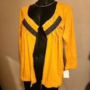 Ecote yellow cardigan. Sz Med