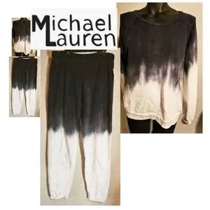 Michael Lauren Travis crop sweatshirt/sweatpants. Sz Small.  New.