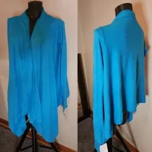 Michael Lauren waterfall cardigan.  New. Sz Med