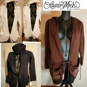 Lauren Moshi Brown hoodie.  Sz XS