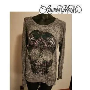 Lauren Moshi graphic top.  Sz med/large.