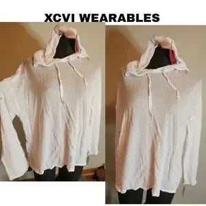 XCVI Wearables mesh hoodie.  Sz XS