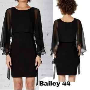 Bailey 44.  Sz Large.   The Dessous Dress/ Cape dress. Org $198. DEAL!