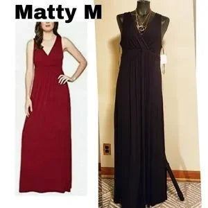 Matty M Maxi Dress.  Sz Lrg