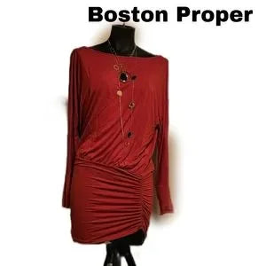 Boston Proper ruched mini.  Sz Sm. New. Deal!