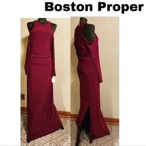 Boston Proper cold should formal maxi.  Sz M
